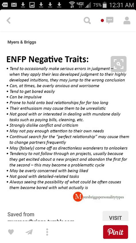 enfp bad traits.